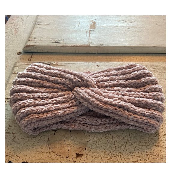 Beautiful Handmade Crochet Twist Headband - Frozé - Picture 2 of 2